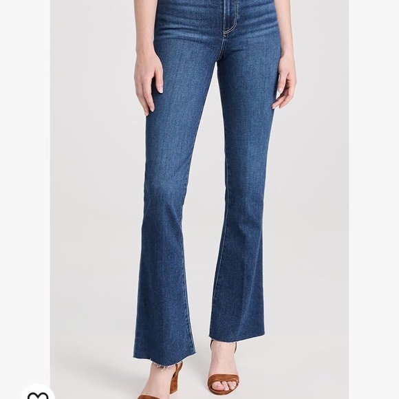 PAIGE Premium Denim Laurel Canyon 
Dark Wash Bootcut Flare Jeans Sz 28, Like New - Picture 12 of 13